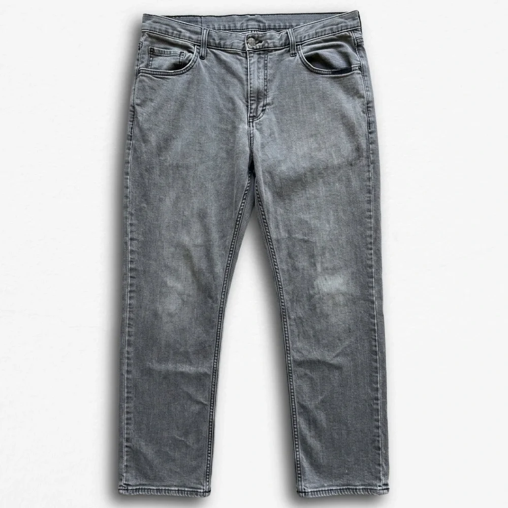 Banana Republic Mens Athletic Fit Grey Denim‎ Jeans 36 x 32 Casual Five Pocket